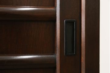 中古　美品　松本民芸家具　和モダンな雰囲気を醸し出す舞良型サイドボード(サイドキャビネット、収納棚、戸棚)(R-082777)