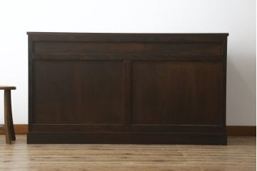 中古　美品　松本民芸家具　和モダンな雰囲気を醸し出す舞良型サイドボード(サイドキャビネット、収納棚、戸棚)(R-082777)