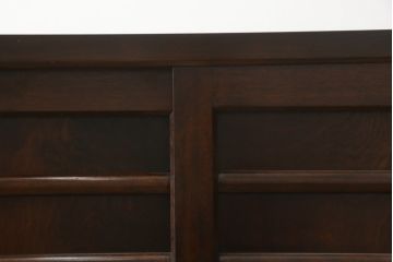 中古　美品　松本民芸家具　和モダンな雰囲気を醸し出す舞良型ローボード(サイドボード、テレビ台、テレビボード、リビングボード、収納棚、戸棚)(R-082778)