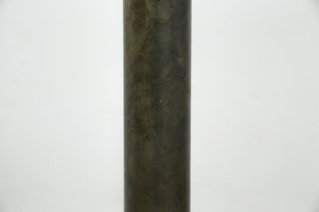 ビンテージ　高級品!!　真鍮(しんちゅう)製　ガス灯型の上品なデザインが素敵なフロアスタンドライト(ハイポールライト、照明、店舗什器、ヴィンテージ)(R-082781)