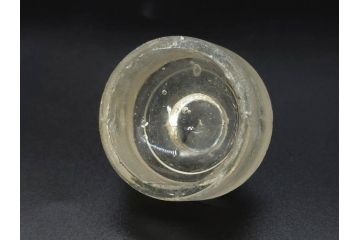 当時物　大正〜昭和初期　プレスガラス　切子　エレガントな雰囲気を醸し出す蓋付きガラス瓶4点セット(ビン、硝子、和ガラス、小物入れ、ジャム入れ、キャニスター、ディスプレイ)(R-082788)