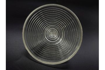 当時物　大正〜昭和初期　プレスガラス　気品あるお部屋を演出する蓋付きガラス瓶4点セット(ビン、硝子、和ガラス、小物入れ、キャンディーポット、キャニスター、ディスプレイ)(R-082789)