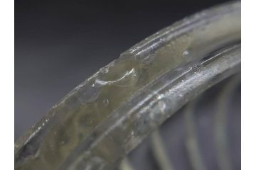 当時物　大正〜昭和初期　プレスガラス　気品あるお部屋を演出する蓋付きガラス瓶4点セット(ビン、硝子、和ガラス、小物入れ、キャンディーポット、キャニスター、ディスプレイ)(R-082789)