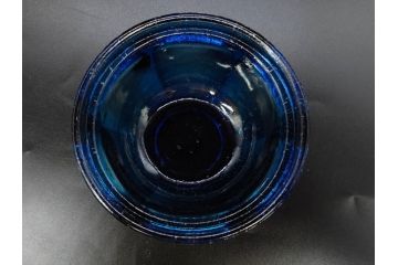 当時物　大正〜昭和初期　プレスガラス　気品あるお部屋を演出する蓋付きガラス瓶4点セット(ビン、硝子、和ガラス、小物入れ、キャンディーポット、キャニスター、ディスプレイ)(R-082789)