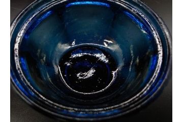 当時物　大正〜昭和初期　プレスガラス　気品あるお部屋を演出する蓋付きガラス瓶4点セット(ビン、硝子、和ガラス、小物入れ、キャンディーポット、キャニスター、ディスプレイ)(R-082789)