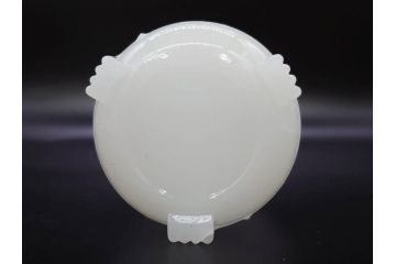 昭和レトロ　乳白　空間に温かみと安らぎを与えてくれるガラス瓶2点セット(ワインボトル、硝子、ビン、花瓶、花入、花生、花器)(R-082799)