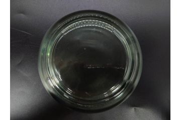 当時物　昭和初期　ウランガラス　プレスガラス　蓋物　お部屋を上品に演出するキャンディポット4点セット(ボンボニエール、硝子、菓子瓶、小物入れ)(R-082800)