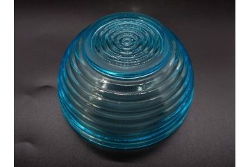 当時物　昭和初期　ウランガラス　プレスガラス　蓋物　お部屋を上品に演出するキャンディポット4点セット(ボンボニエール、硝子、菓子瓶、小物入れ)(R-082800)