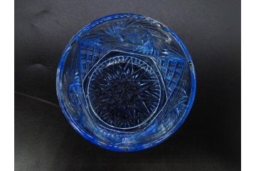 当時物　昭和初期　ウランガラス　プレスガラス　蓋物　お部屋を上品に演出するキャンディポット4点セット(ボンボニエール、硝子、菓子瓶、小物入れ)(R-082800)