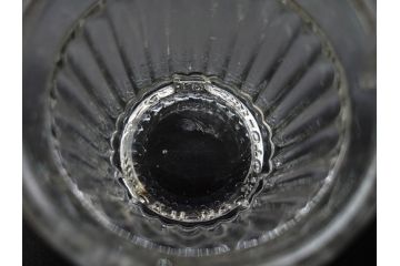 当時物　昭和初期　プレスガラス　味の素　レトロな趣あるガラス瓶5点セット(調味料入れ、ビン、硝子、和ガラス)(R-082801)