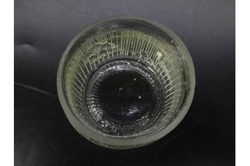 当時物　昭和初期　プレスガラス　味の素　レトロな趣あるガラス瓶5点セット(調味料入れ、ビン、硝子、和ガラス)(R-082801)