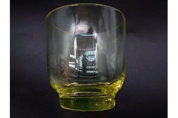 大正〜昭和初期　当時物　ウランガラス　独特な色味が魅力のグラス6客セット(コップ、硝子、和ガラス)(R-082802)