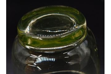 大正〜昭和初期　当時物　ウランガラス　独特な色味が魅力のグラス6客セット(コップ、硝子、和ガラス)(R-082802)