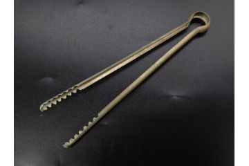 昭和初期　ガラス　上品なデザインが美しいアイスペール(硝子、氷入れ、アイスバスケット、氷おけ、氷桶、アイストング付)(R-082809)