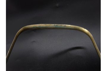葡萄文様　ガラス　エンボス　鮮やかな色が目を引くアイスペール(ぶどう、ブドウ、あめや瓶、硝子、氷入れ、アイスバスケット、氷おけ、氷桶、アイストング付)(R-082810)