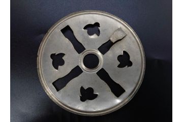 葡萄文様　ガラス　エンボス　鮮やかな色が目を引くアイスペール(ぶどう、ブドウ、あめや瓶、硝子、氷入れ、アイスバスケット、氷おけ、氷桶、アイストング付)(R-082810)