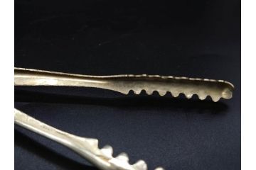 葡萄文様　ガラス　エンボス　鮮やかな色が目を引くアイスペール(ぶどう、ブドウ、あめや瓶、硝子、氷入れ、アイスバスケット、氷おけ、氷桶、アイストング付)(R-082810)