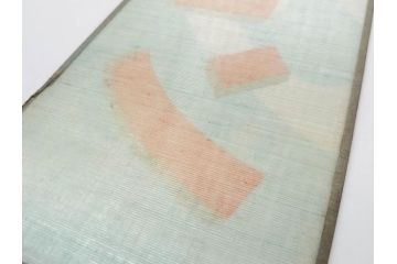 希少　大正〜昭和初期　当時物　「氷 レモン」「氷 しるこ」　ガラス看板2点セット(広告、店頭用、硝子製、昭和レトロ、ディスプレイ、カキ氷、志る古)(R-082816)