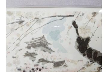 真作　1994年　橋本広喜　「春イメージ」　298/500　「夏イメージ」　AP　淡い色彩に心が癒されるリトグラフ2点セット(桜、城、山、風景、額付き、外箱付き)(R-082818)