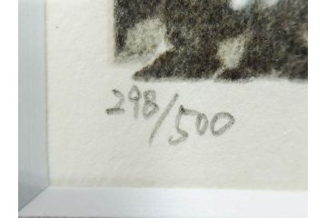 真作　1994年　橋本広喜　「春イメージ」　298/500　「夏イメージ」　AP　淡い色彩に心が癒されるリトグラフ2点セット(桜、城、山、風景、額付き、外箱付き)(R-082818)