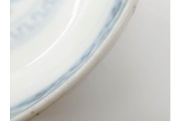 上手物　江戸期　古伊万里　色絵　約12cm　3.7寸　華やかな雰囲気溢れる蓋付き茶碗3客セット(松竹梅、金彩、風景、花、器、どんぶり、蓋茶碗、和食器、三寸七分)(R-082822)