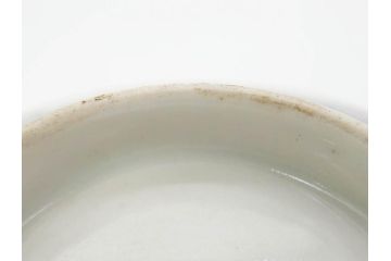 上手物　江戸期　古伊万里　色絵　約12cm　3.7寸　食卓を艶やかに彩る蓋付き茶碗5客セット(松竹梅、金彩、風景、花、器、どんぶり、蓋茶碗、和食器、三寸七分)(R-082823)