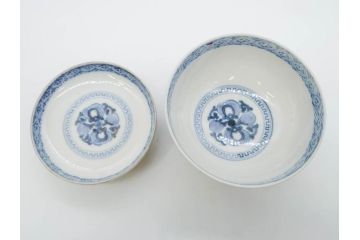 上手物　江戸期　古伊万里　色絵　約12cm　3.7寸　食卓を艶やかに彩る蓋付き茶碗5客セット(松竹梅、金彩、風景、花、器、どんぶり、蓋茶碗、和食器、三寸七分)(R-082823)