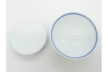 有田焼　伊万里　染錦　獅子　宝珠　約9cm　2.9寸　匠の美技を感じる蓋付き茶碗5客セット(珍味入れ、器、どんぶり、和食器、二寸九分)(R-082824)