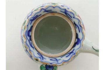 大明萬暦年製　五彩　唐人　寛ぎの時間を演出する煎茶器セット(急須、湯冷まし、煎茶碗、湯呑み、湯のみ、竹林、賢人、竜、龍、金彩、茶道具、共箱付)(R-082825)