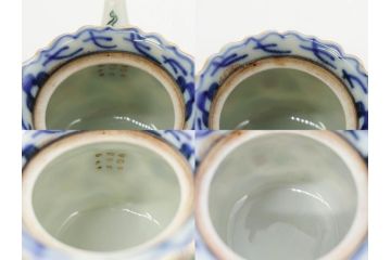 大明萬暦年製　五彩　唐人　寛ぎの時間を演出する煎茶器セット(急須、湯冷まし、煎茶碗、湯呑み、湯のみ、竹林、賢人、竜、龍、金彩、茶道具、共箱付)(R-082825)