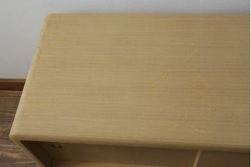 中古　美品　光彦刻　品のある金具が魅力的な加茂総桐箪笥・上段(総桐たんす、四方丸、大丸、収納箪笥、和タンス、収納棚、戸棚、ローボード、テレビ台、テレビボード)(R-082827)