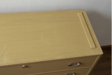 中古　美品　光彦刻　品のある金具が魅力的な加茂総桐箪笥・下段(総桐たんす、四方丸、大丸、収納箪笥、和タンス、引き出し、ローボード、サイドチェスト、テレビ台、テレビボード)(R-082829)