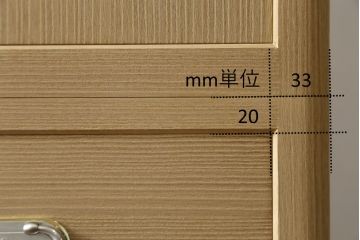 中古　美品　光彦刻　上品な雰囲気の金具が魅力的な加茂総桐箪笥・中段(総桐たんす、四方丸、大丸、収納箪笥、和タンス、引き出し、ローボード、ローチェスト、テレビ台、テレビボード)(R-082832)