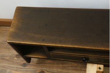 中古　希少モデル　飛騨産業　キツツキ　PROVINCIAL(プロヴィンシャル・プロビンシャル)　和室や和モダンなリビングにおすすめなローボード(飾り台、飾り棚、リビングボード、TV台、TVボード、テレビ台、テレビボード)(定価約33万円)(R-082834)