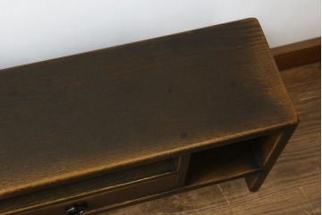 中古　希少モデル　飛騨産業　キツツキ　PROVINCIAL(プロヴィンシャル・プロビンシャル)　和室や和モダンなリビングにおすすめなローボード(飾り台、飾り棚、リビングボード、TV台、TVボード、テレビ台、テレビボード)(定価約33万円)(R-082834)