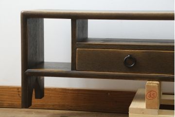 中古　希少モデル　飛騨産業　キツツキ　PROVINCIAL(プロヴィンシャル・プロビンシャル)　和室や和モダンなリビングにおすすめなローボード(飾り台、飾り棚、リビングボード、TV台、TVボード、テレビ台、テレビボード)(定価約33万円)(R-082834)