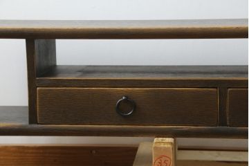 中古　希少モデル　飛騨産業　キツツキ　PROVINCIAL(プロヴィンシャル・プロビンシャル)　和室や和モダンなリビングにおすすめなローボード(飾り台、飾り棚、リビングボード、TV台、TVボード、テレビ台、テレビボード)(定価約33万円)(R-082834)
