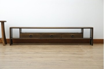 中古　希少モデル　飛騨産業　キツツキ　PROVINCIAL(プロヴィンシャル・プロビンシャル)　和室や和モダンなリビングにおすすめなローボード　定価約33万円相当　(R-082834)