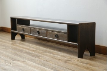 中古　希少モデル　飛騨産業　キツツキ　PROVINCIAL(プロヴィンシャル・プロビンシャル)　和室や和モダンなリビングにおすすめなローボード　定価約33万円相当　(R-082834)