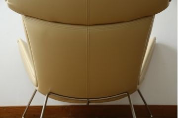 中古　美品　BoConcept(ボーコンセプト)　SQUILLA(スキラ)　合皮　インテリアのアクセントになるラウンジチェア(1Pソファ、一人掛け、1人掛け、椅子、イス、北欧)(R-082840)