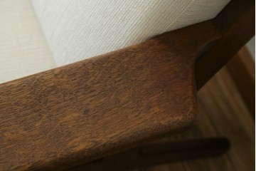 デンマークビンテージ　GETAMA(ゲタマ)　Hans J Wegner(ハンス・J・ウェグナー)　GE290A　オーク材　くつろぎの空間を演出するイージーチェア　(R-082844)