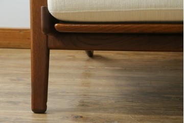 デンマークビンテージ　GETAMA(ゲタマ)　Hans J Wegner(ハンス・J・ウェグナー)　GE290A　オーク材　くつろぎの空間を演出するイージーチェア　(R-082844)
