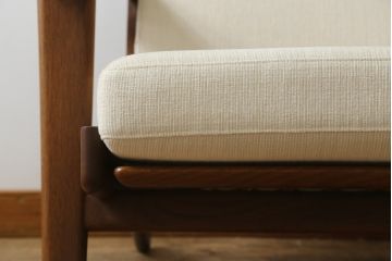 デンマークビンテージ　GETAMA(ゲタマ)　Hans J Wegner(ハンス・J・ウェグナー)　GE290A　オーク材　くつろぎの空間を演出するイージーチェア(椅子、イス、アームチェア、1P、一人掛け、1人掛けソファ、ヴィンテージ、北欧)(R-082844)