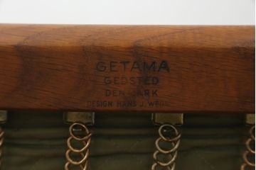 デンマークビンテージ　GETAMA(ゲタマ)　Hans J Wegner(ハンス・J・ウェグナー)　GE290A　オーク材　くつろぎの空間を演出するイージーチェア(椅子、イス、アームチェア、1P、一人掛け、1人掛けソファ、ヴィンテージ、北欧)(R-082844)