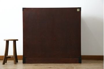 中古　美品!!　欅産業　仙台民芸箪笥(仙台箪笥)　漆塗り　品のある佇まいが美しい衣装箪笥(引き出し、収納箪笥、和たんす、整理箪笥)(R-082848)