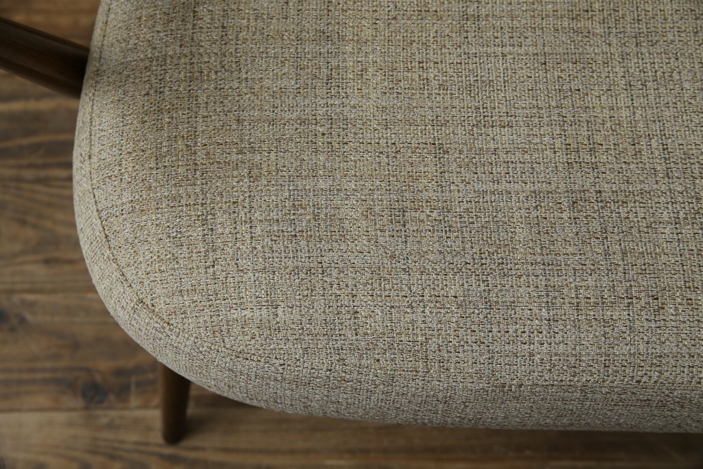 イギリスビンテージ　ERCOL(アーコール)　エバーグリーン　曲げ木のフレームが目を惹くハイバック2人掛けソファ　定価約72万円　(R-082849)