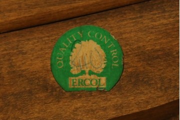 イギリスビンテージ　ERCOL(アーコール)　エバーグリーン　曲げ木のフレームが目を惹くハイバック2人掛けソファ　定価約72万円　(R-082849)