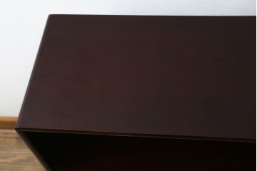 中古　美品　高級品!!　伝統工芸　箱根細工(寄木細工)　麻の葉文様が美しい茶棚(茶箪笥、茶タンス、収納棚、飾り棚、戸棚、サイドボード)(定価推定約60万円)(R-082852)