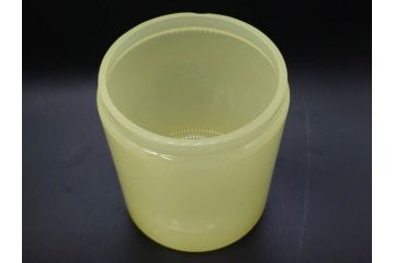戦前 当時物 ウランガラス 上品な佇まいの小物入れ&灰皿セット(蓋物、アシュトレイ、和ガラス、硝子瓶)(R-082861)