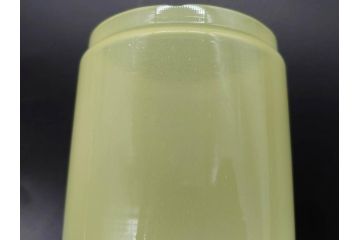 戦前 当時物 ウランガラス 上品な佇まいの小物入れ&灰皿セット(蓋物、アシュトレイ、和ガラス、硝子瓶)(R-082861)